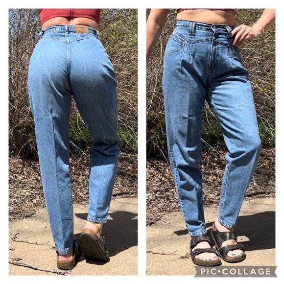 Rare Vintage 90’s Levi’s 900 Series high rise pleated bareback taper ankle jeans - Picture 1 of 6